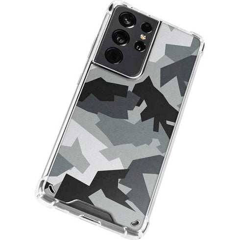 Urban Camouflage Black Galaxy S21 Ultra 5G Clear Case